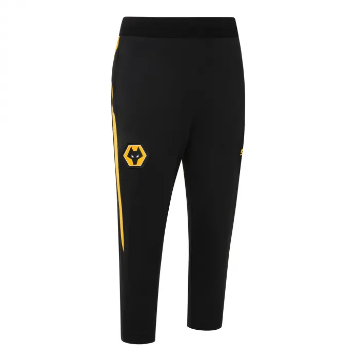 Wolverhampton Wanderers Shop | 2025-26 Coaches Training 3/4 Pant – Black Wolverhampton Wanderers Merchandise